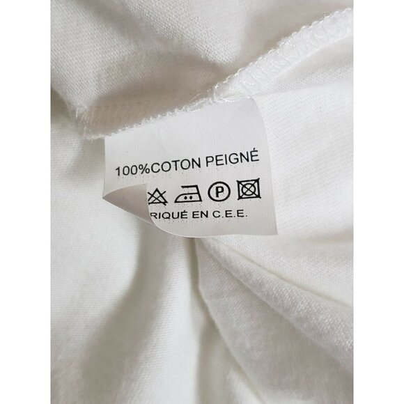 New Carven Paris T-Shirt 50/52 Gold Rope Chain Anchor Nautical - Picture 6 of 6